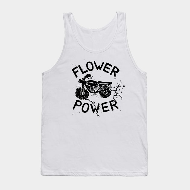 Floral Fuel Tank Top by dylmor